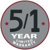 5/1-Year Limited Warranty