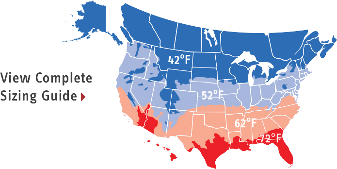 Sizing Guide Map