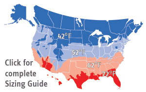 Sizing Guide Map