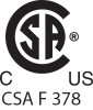 CSA F 378 Listed